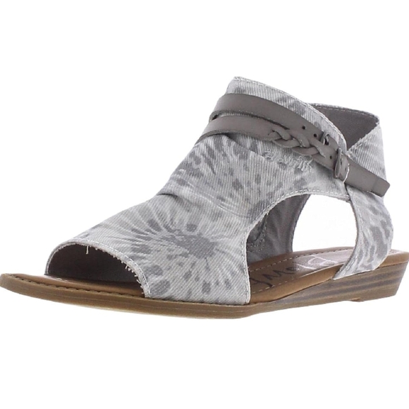Blowfish Shoes - BLOWFISH MALIBU Black & Gray Women's Sandals